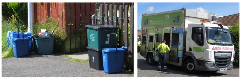 Figure 3. Uncommon selective collection of waste and recyclables in the UK.