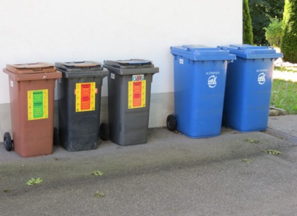 Figure 1. Blue paper bins for households and small businesses (example form Germany)